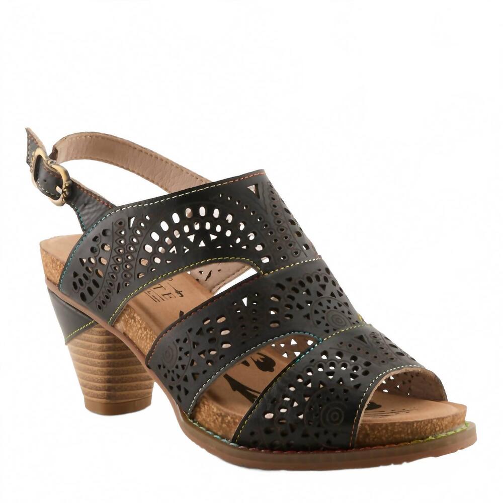 NEW L'ARTISTE women's perfdefection sandal in black